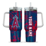 personalized los angeles angels burst swirl blue curved tumbler best selling 1 1.webp