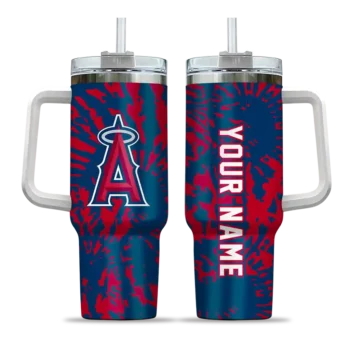 personalized los angeles angels burst swirl blue curved tumbler best selling 1 1.webp
