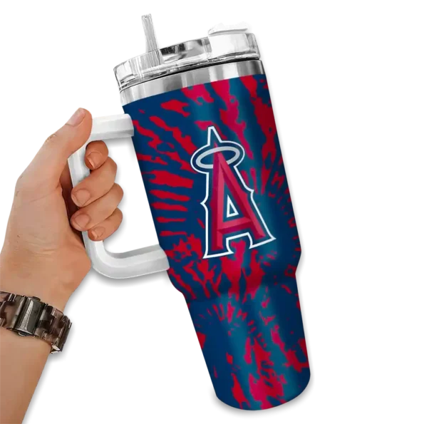 personalized los angeles angels burst swirl blue curved tumbler fashion forward 1 1.webp