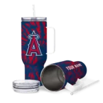 personalized los angeles angels burst swirl blue curved tumbler best selling 1 1.webp