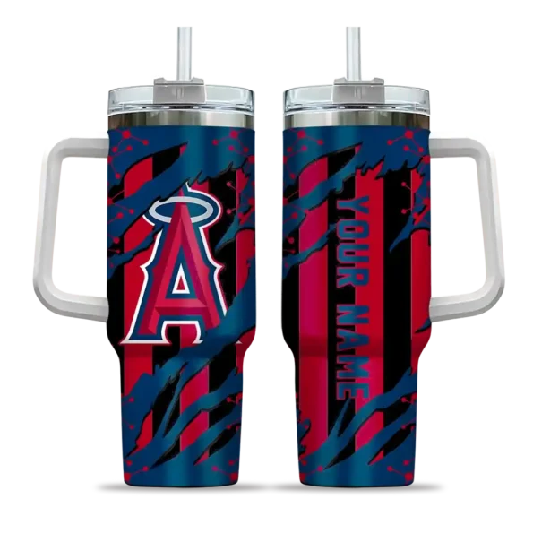 personalized los angeles angels claw cut blue black curved tumbler best selling 1 1.webp