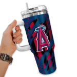 personalized los angeles angels claw cut blue black curved tumbler best selling 1 1.webp