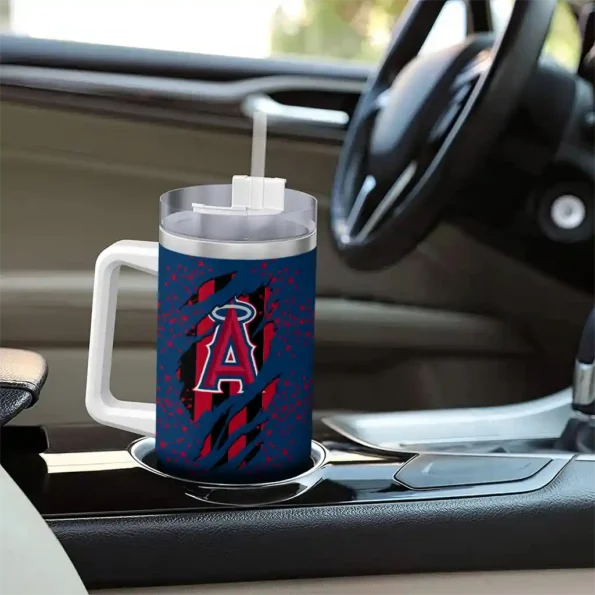 personalized los angeles angels claw cut blue black curved tumbler trendy 1 1.webp