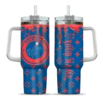 personalized los angeles dodgers bullseye drips blue curved tumbler best selling 1 1.webp