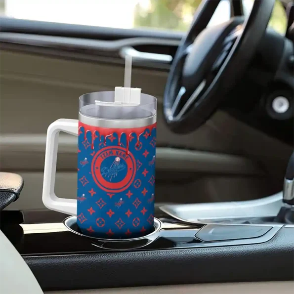 personalized los angeles dodgers bullseye drips blue curved tumbler trendy 1 1.webp