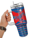 personalized los angeles dodgers chevron layers blue curved tumbler best selling 1 1.webp
