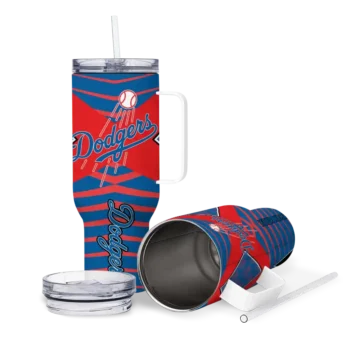 personalized los angeles dodgers chevron layers blue curved tumbler high quality 1 1.webp