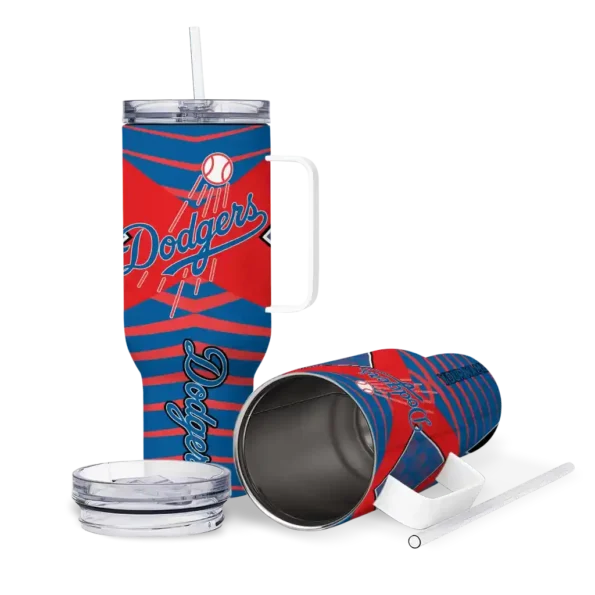personalized los angeles dodgers chevron layers blue curved tumbler high quality 1 1.webp