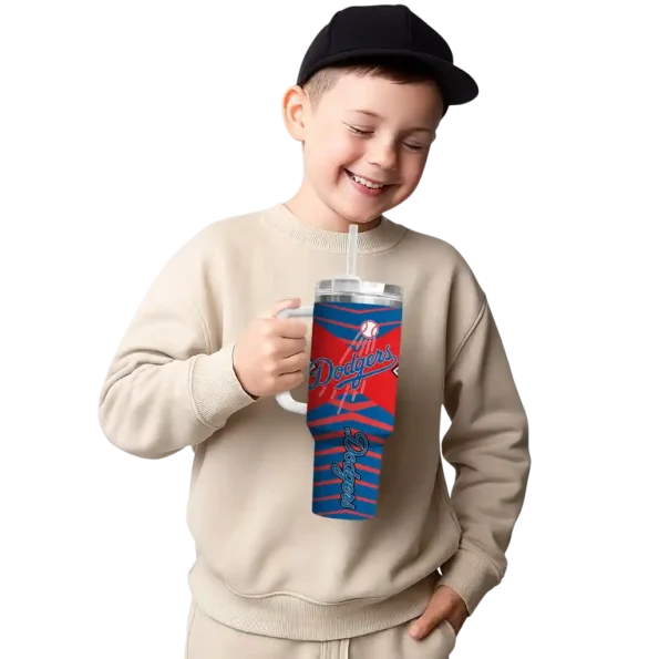 personalized los angeles dodgers chevron layers blue curved tumbler latest model 1 1.webp