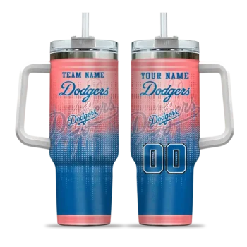 personalized los angeles dodgers gradient dots blue curved tumbler best selling 1 1.webp