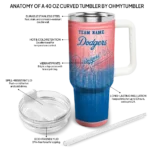 personalized los angeles dodgers gradient dots blue curved tumbler best selling 1 1.webp