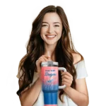 personalized los angeles dodgers gradient dots blue curved tumbler best selling 1 1.webp