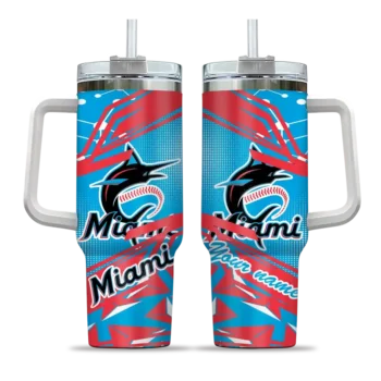 personalized miami marlins abstract paths blue curved tumbler best selling 1 1.webp