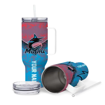 personalized miami marlins chevron stripe blue curved tumbler high quality 1.webp