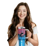 personalized miami marlins chevron stripe blue curved tumbler best selling 1.webp