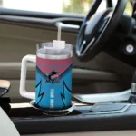 personalized miami marlins chevron stripe blue curved tumbler best selling 1.webp