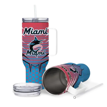personalized miami marlins hex texture blue curved tumbler high quality 1 1.webp