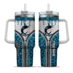 personalized miami marlins leopard zipper blue curved tumbler best selling 1 1.webp