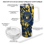 personalized milwaukee brewers burst swirl navy blue curved tumbler best selling 1.webp