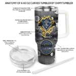 personalized milwaukee brewers superman shield navy blue gray curved tumbler best selling 1.webp