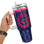 personalized minnesota twins bullseye drips navy curved tumbler best selling 1.webp