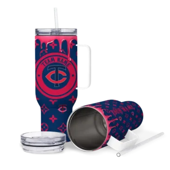 personalized minnesota twins bullseye drips navy curved tumbler high quality 1.webp