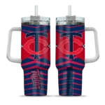 personalized minnesota twins chevron layers navy curved tumbler best selling 1.webp