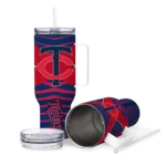 personalized minnesota twins chevron layers navy curved tumbler best selling 1.webp