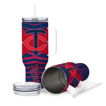 personalized minnesota twins chevron layers navy curved tumbler high quality 1.webp