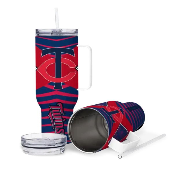 personalized minnesota twins chevron layers navy curved tumbler high quality 1.webp