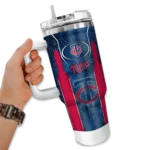 personalized minnesota twins hexagon armor navy curved tumbler best selling 1.webp