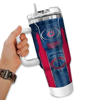 personalized minnesota twins hexagon armor navy curved tumbler fashion forward 1.webp
