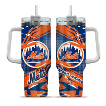 personalized new york mets abstract paths blue curved tumbler best selling 1.webp