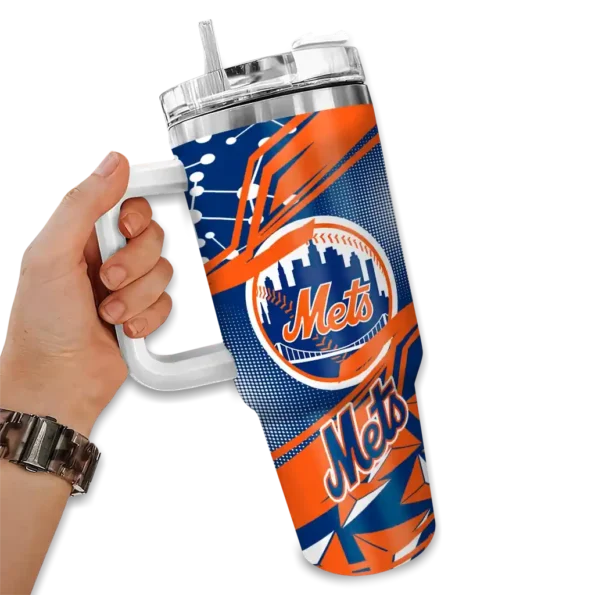 personalized new york mets abstract paths blue curved tumbler fashion forward 1.webp