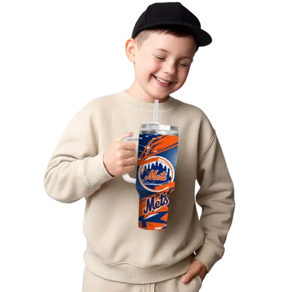 personalized new york mets abstract paths blue curved tumbler latest model 1.webp