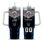 personalized new york mets arrow armor blue black curved tumbler best selling 1.webp