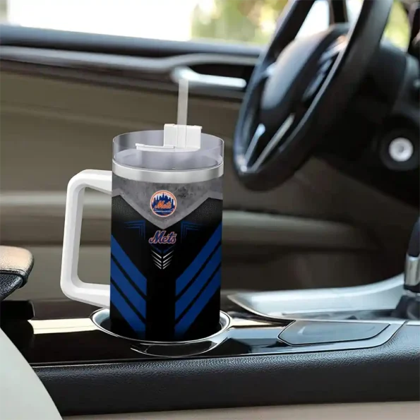 personalized new york mets arrow armor blue black curved tumbler trendy 1.webp