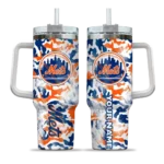 personalized new york mets camo mashup blue white curved tumbler best selling 1.webp