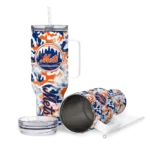 personalized new york mets camo mashup blue white curved tumbler best selling 1.webp