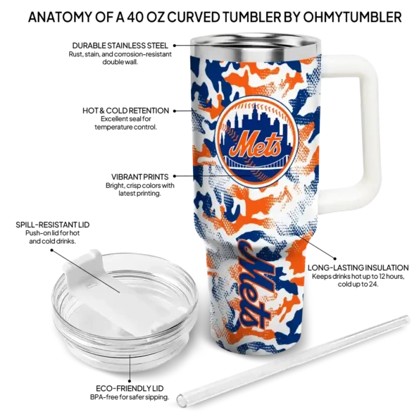 personalized new york mets camo mashup blue white curved tumbler new arrival 1.webp