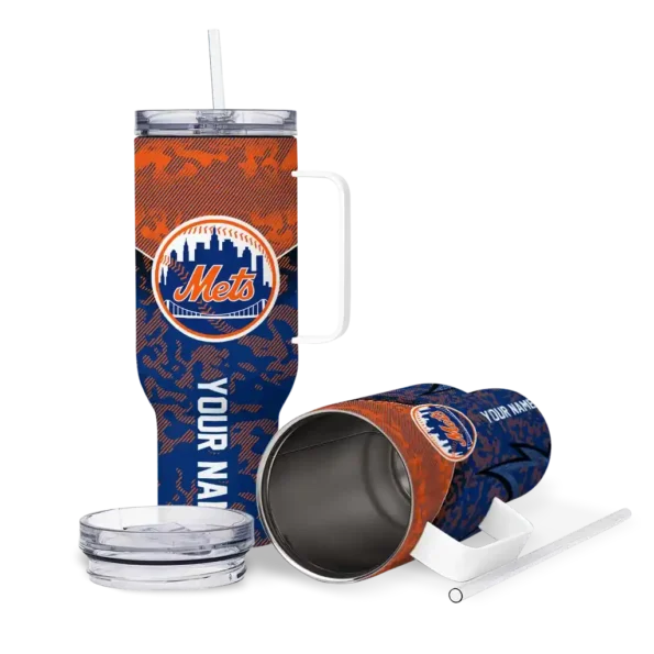 personalized new york mets chevron stripe blue curved tumbler high quality 1.webp