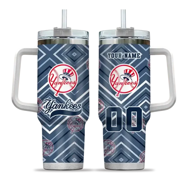 personalized new york yankees bold diamonds navy curved tumbler best selling 1.webp