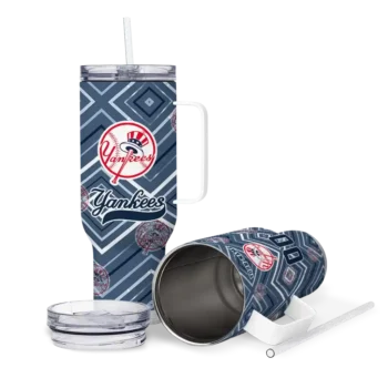personalized new york yankees bold diamonds navy curved tumbler high quality 1.webp