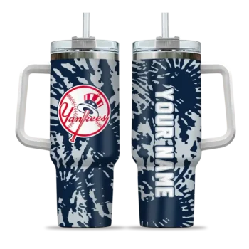 personalized new york yankees burst swirl navy curved tumbler best selling 1.webp