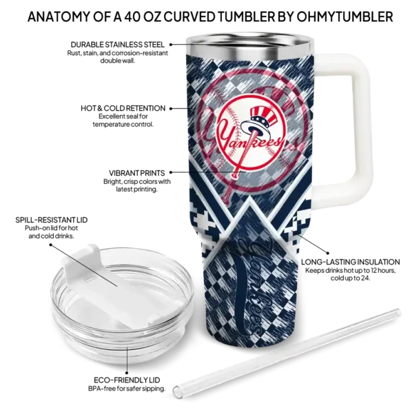 personalized new york yankees chevron angle navy curved tumbler new arrival 1.webp