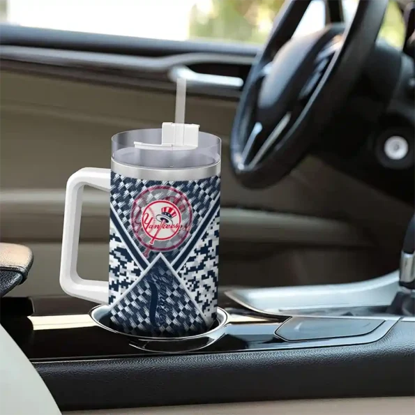 personalized new york yankees chevron angle navy curved tumbler trendy 1.webp