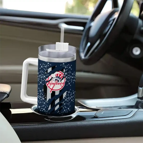 personalized new york yankees claw cut navy black curved tumbler trendy 1.webp