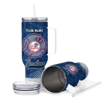 personalized new york yankees geometric prism navy curved tumbler high quality 1.webp