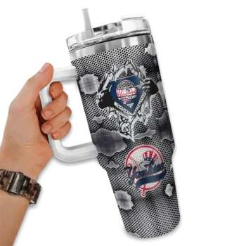 personalized new york yankees superman shield navy gray curved tumbler fashion forward 1.webp