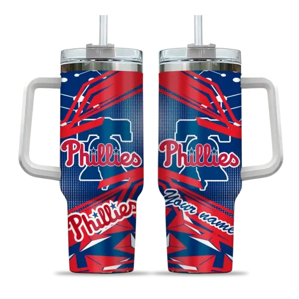 personalized philadelphia phillies abstract paths blue curved tumbler best selling 1.webp